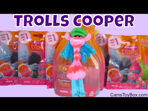 Dreamworks Trolls Cooper Series 1 Blind Bags Surprise Toys Names Opening Fun for Kids Toy Video