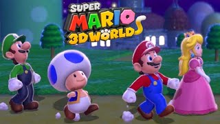Super Mario 3D World - Full Game Co-op Walkthrough (All Green Stars)