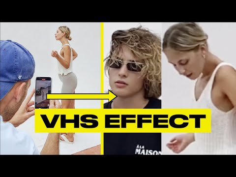 Create Realistic VHS VIDEO Effect for Tik Tok  📹