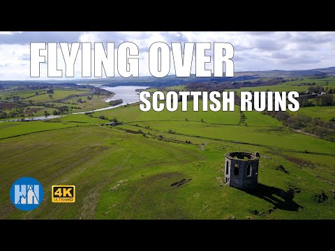 Flying Over Scottish Ruins | Relaxing drone footage of ruins in Scotland