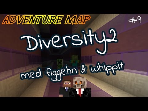 Diversity 2 på Svenska #9 - Minecraft Adventure Map - med figgehn & whippit - Labyrintjävel