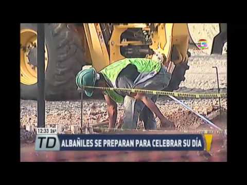 Albañiles se preparan para celebrar su día