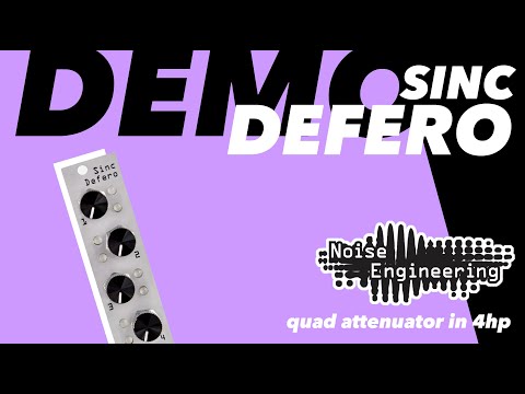 Sinc Defero quad attenuator demo