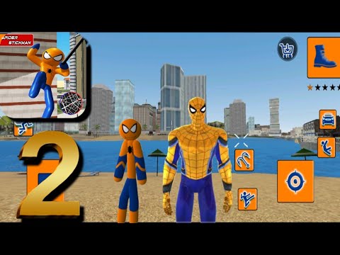 Amazing Spiderman Stickman Rope Hero Mafia City #2 Android Gameplay