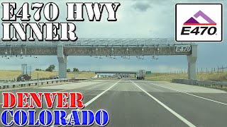 E470 Inner Loop TOLL Road at Rush Hour - Denver Bypass - Colorado - 4K Highway Drive