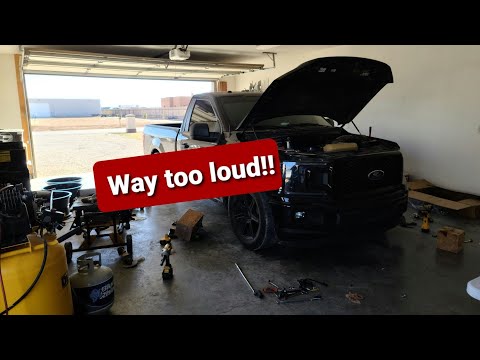 Finally installed my headers on my 2018 f150 5.0! (Too Loud)