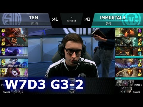 Immortals vs TSM Game 2 | S7 NA LCS Spring 2017 Week 7 Day 3 | IMT vs TSM G2 W7D3 1080p