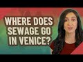 Where does sewage go in Venice?