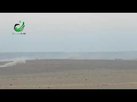 رصد لاستهداف نقاط قوات النظام في معسكر الغزلان في ريف حلب قبل اقتحامه من قبل حركة بيان