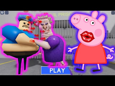 PEPPA PIG PLAYS ROBLOX  SECRET UPDATE! BARRY FALL IN LOVE WITH GRANDMA? OBBY ROBLOX 