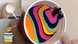 How to Mix Pour Paint and Split Pour Example~Fluid Art
