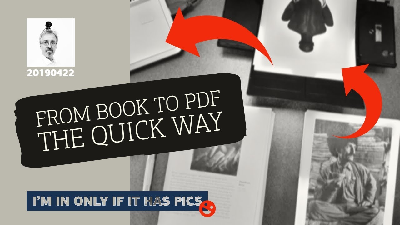 From book to PDF the quick way