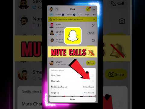 Snapchat Par Call Kaise Band Kare | How To Stop Snapchat Call Notification | #snapchat #shorts