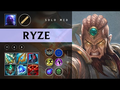 Ryze Mid vs Syndra - EUW Challenger Patch 25.24