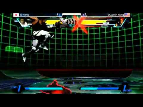 IGT2014 day1 UMVC3エキシビション ネモ(Nemo) vs JustinWog FT15 part1