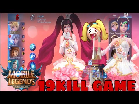 LAYLA CARRYING TEAM IN A INTENSE GAME WITH CRAZY BUILD AND 19KILLS [MOBILE LEGENDS]
