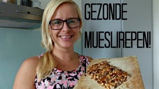 Recept: Gezonde mueslirepen zonder oven!