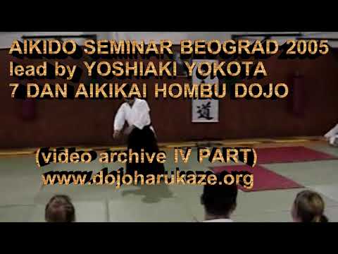 Aikido Seminar Yoshiaki Yokota 7 DAN Aikikai Hombu Dojo Beograd jun 2005( Video Archive IV part )