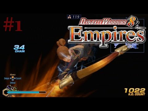 Dynasty Warriors 8: Empires - "Kasumi" PS4 Walkthrough Part 1: Invasion of Nanhai {English, Full HD}