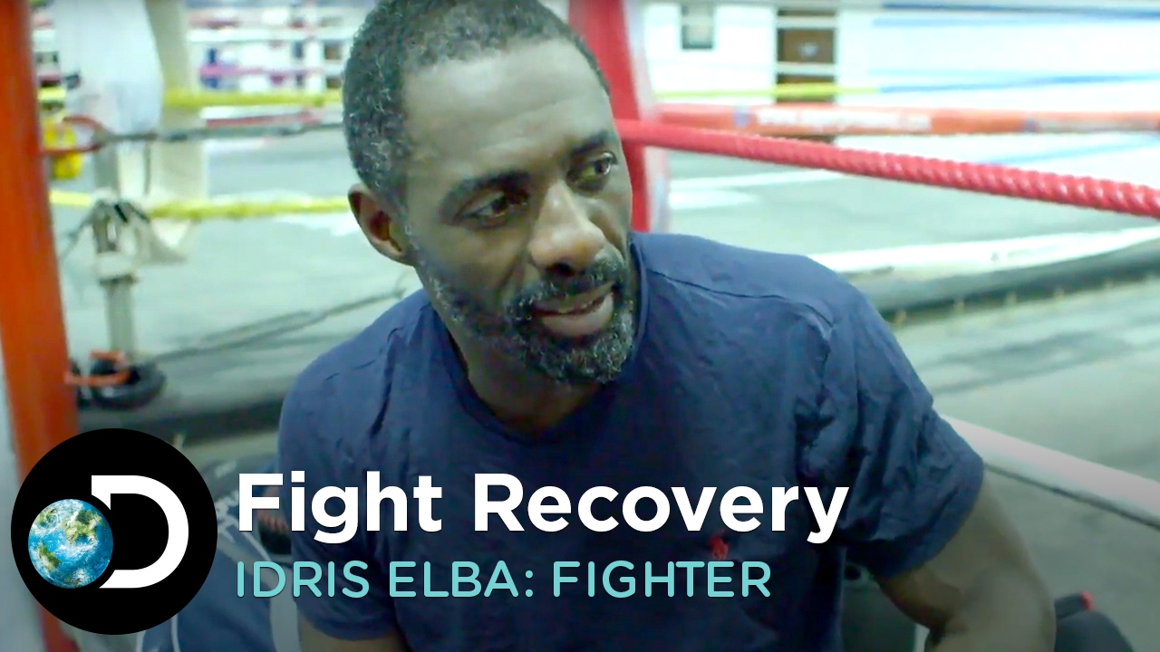 Kieran Keddle trains Idris Elba