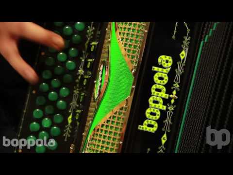 boppola accordions - nero verde - folk 77