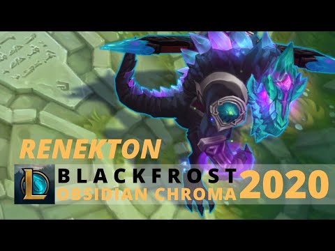 Blackfrost Renekton Obsidian Chroma 2020 - League Of Legends