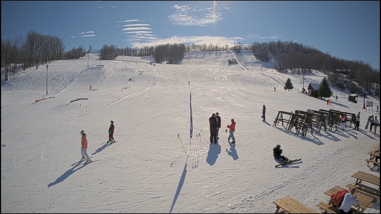 Live webcam view of Dry Hill Ski Area Slopes