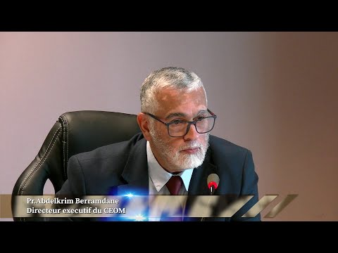 L'intervention du professeur Berramdane Abdelkrim directeur exécutif du CEOM lors de la soirée coranique intitulée Le saint Coran est un message de connaissance et de paix à la ville d'Anvers