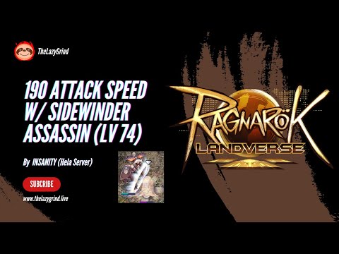 190 Attack Speed w/ Sidewinder Card - Assassin (LV 74)