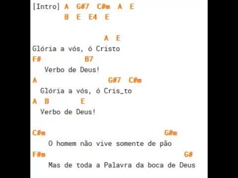 Glória A Vós, Ó Cristo - CNBB
