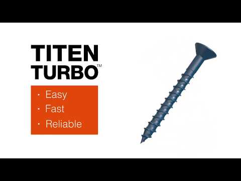 How to Install Titen Turbo™ Concrete and Masonry Screw Anchor