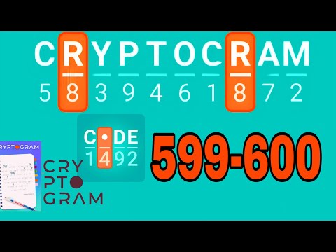 Cryptogram Word Logic Puzzles Level 599 600