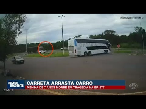 Câmera mostra acidente na BR-277 em Céu Azul que matou criança