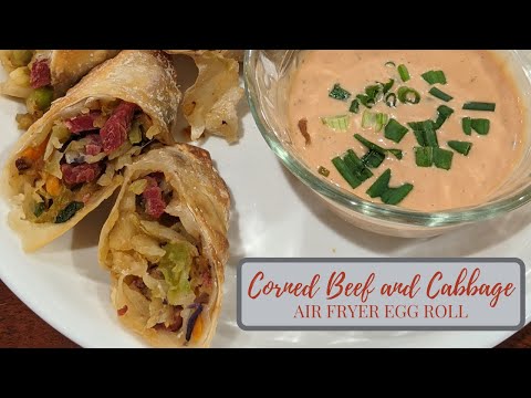 Easy Corned Beef and Cabbage Air Fryer Egg Rolls| Easy...