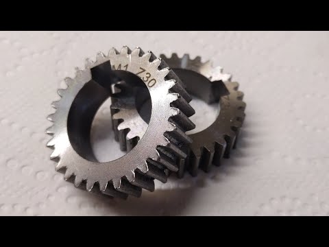 Wykonywanie rowka na wpust w zębatce za pomocą przepychacza