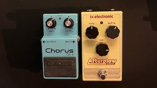 Video thumbnail for Chorus comparison BOSS CE-2 vs TC Electronic Afterglow by Octoplod