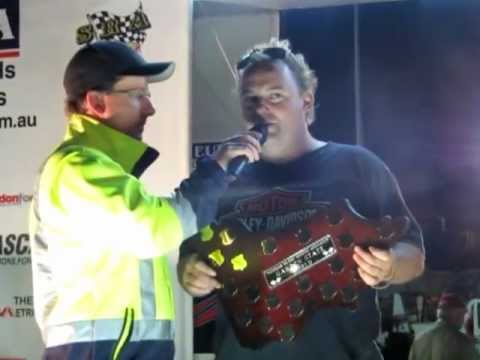 Trophy presentation at Avalon for the v8 dirt modifieds  10.03.2013