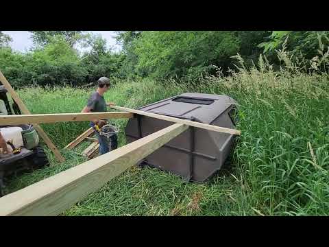 Making it Easier for Old Hunters to Access Banks Stump Deer Stand on the Farm