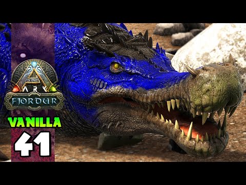 ENCONTREI UM CROCODILO PERFEITO!!! ARK: FJORDUR (VANILLA) 41