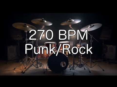 Punk/Rock Groove: 270 BPM Drum Beat for Musicians