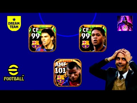 Epic Barca  trio Rivaldo-Kluivert- Saviola review | efootball 23 mobile