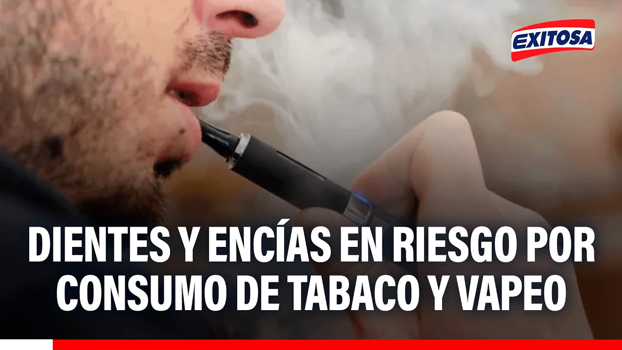 🔴🔵 Dientes y encías en riesgo por consumo de tabaco y vapeo
