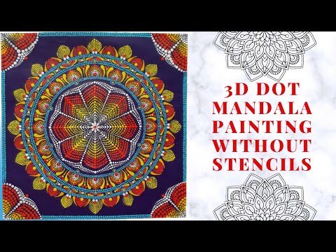 Download 3d Illusion Dot Mandala Painting Without Using Stencils 4 Steps Instructables