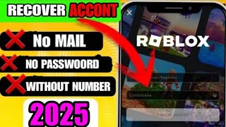 ▶️ HOW to RECOVER Your ROBLOX ACCOUNT Without EMAIL or PHONE NUMBER (2025) ✅