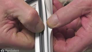 GE Refrigerator Repair - How to Replace the Freezer Door Gasket (GE # WR24X10228)