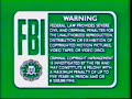 FBI Warning Screens Green