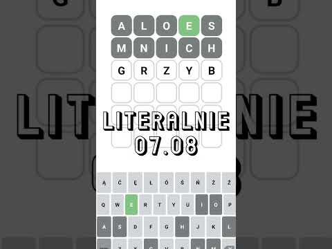 Literalnie 07.08 #wordle #dlaciebie #fyp #dc #wordletok #wordgame #foryoupage #literalnie