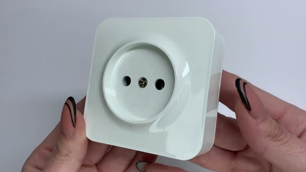 Розетка одинарна накладна б/з біла VIDEX BINERA (VF-BNS21-W)