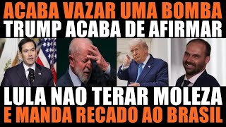 TRUMP SAYS LULA WILL NOT HAVE AN EASY TIME