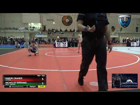 16U 132 Aaron Cramer Illinois Vs Nicholas Serrano West Virginia